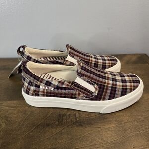Plaid Slip-On Sneakers